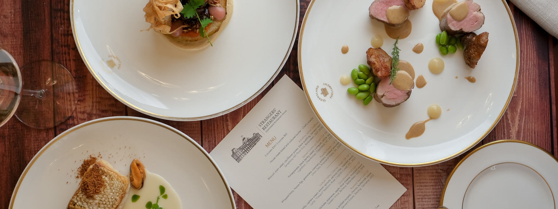 Strangers' Restaurant menu